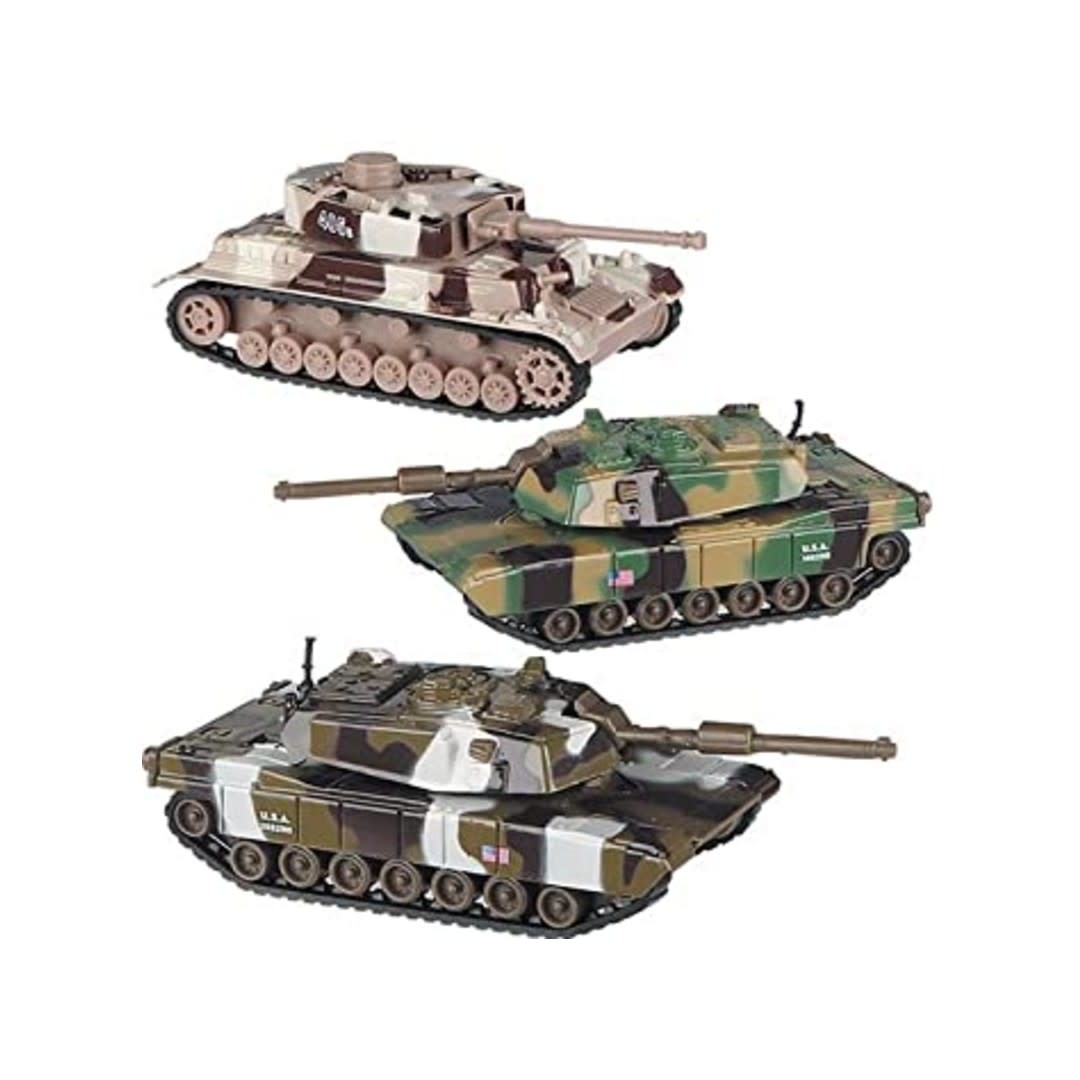 Pack Of 4 Mini Pullback Alloy Tanks, Military Colors, Fun Army Action  Military Vehicles With Pullback Mechanism, Birthday Party Favors For Boys  And Gi