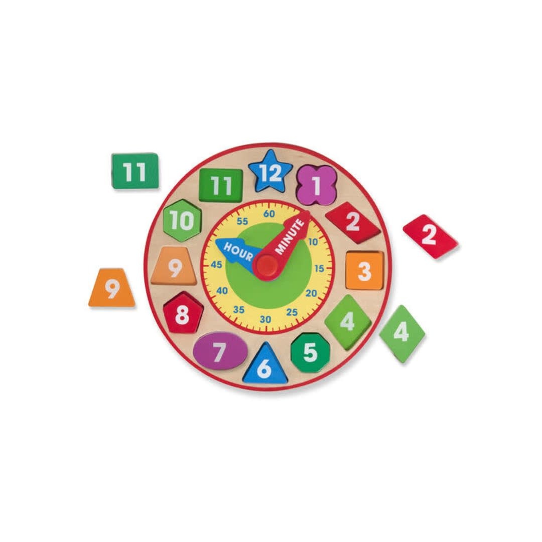 Melissa and doug cheap shape sorter clock
