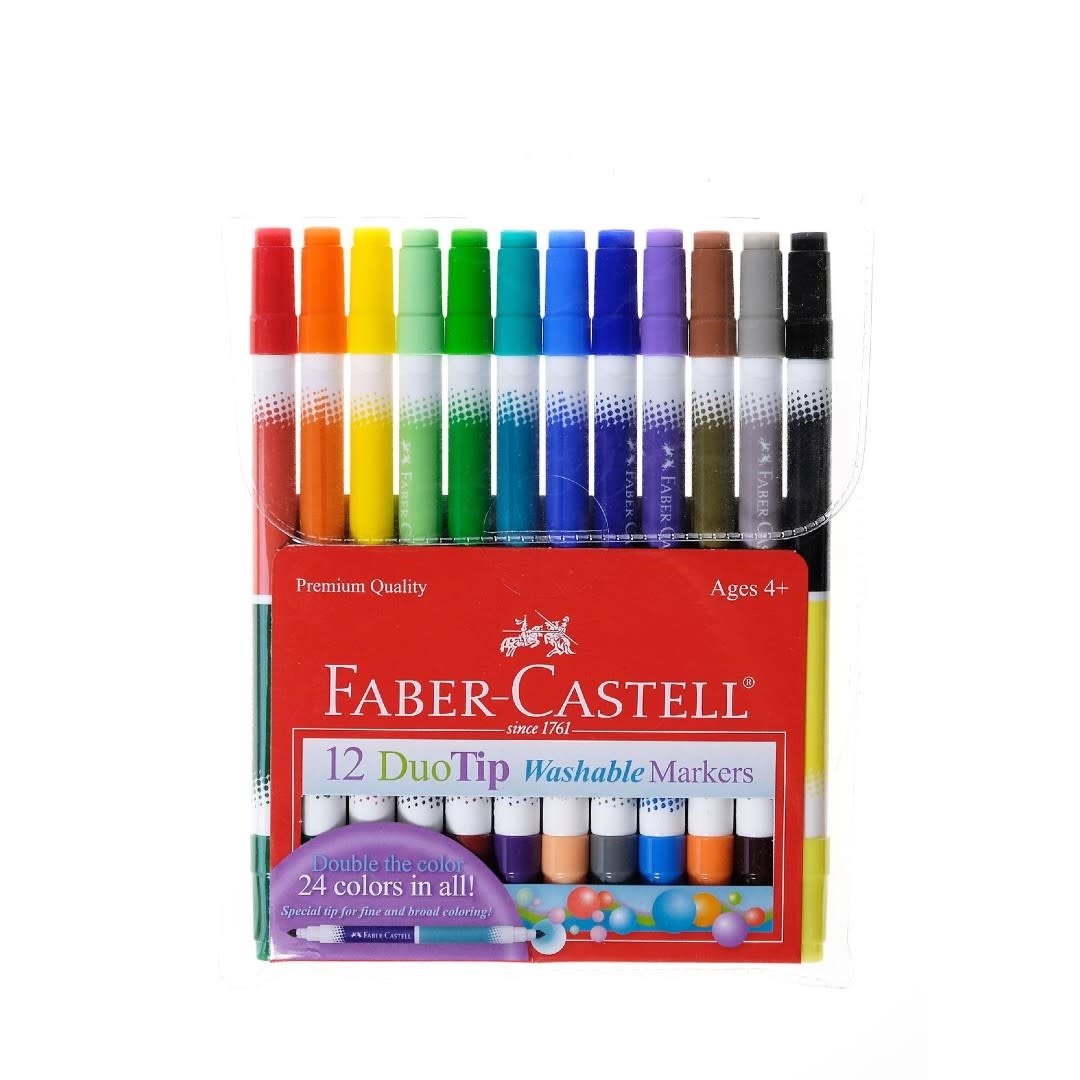 Faber-Castell 12ct DuoTip Washable Markers