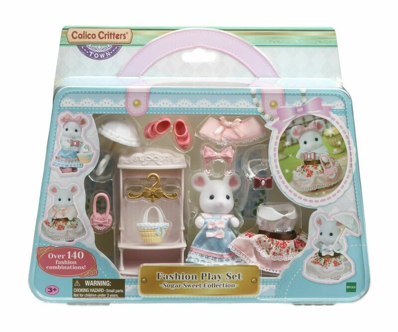 Calico Critters Wilder Panda Family of 3, Sylvanian Family 