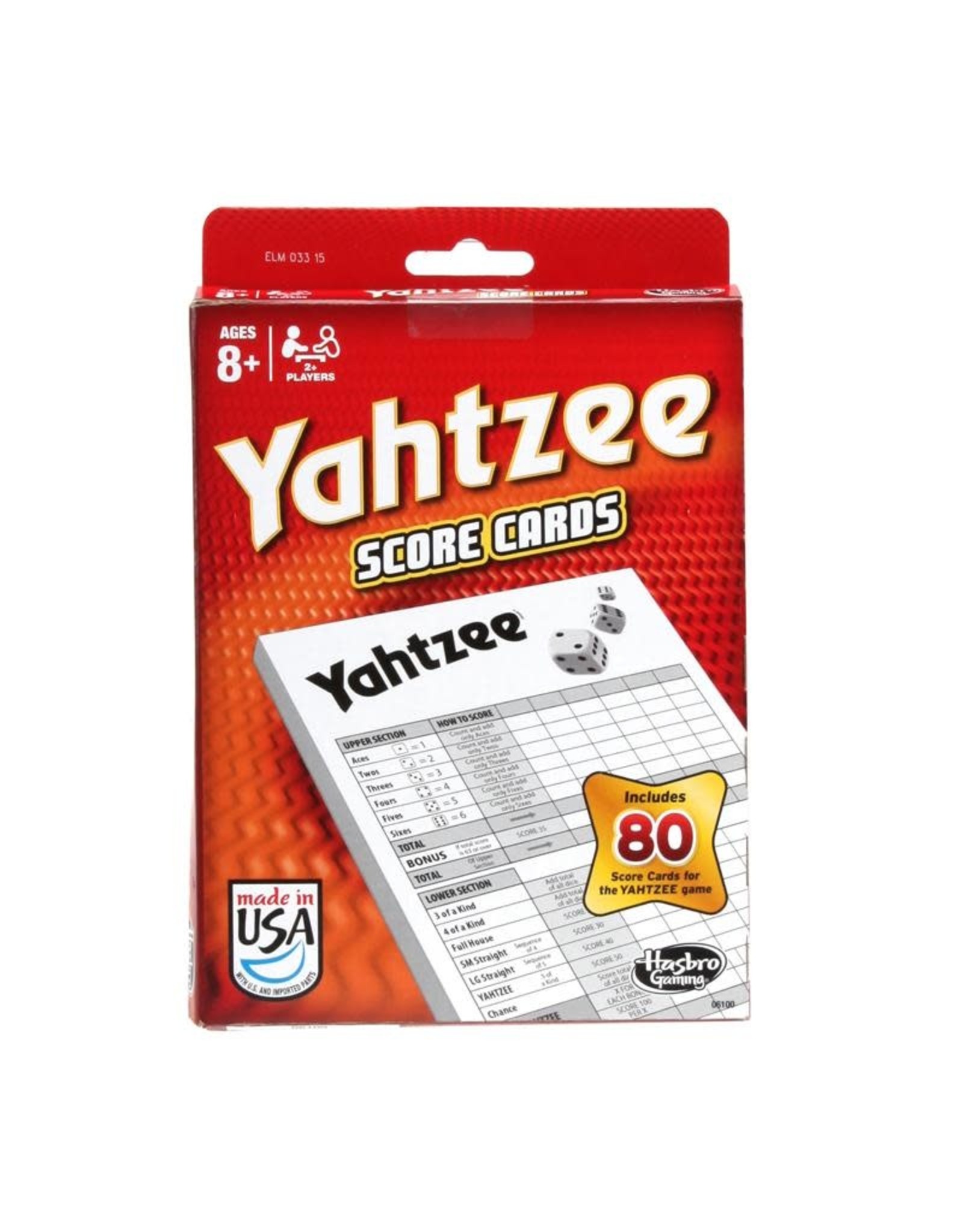 yahtzee score pad playnow