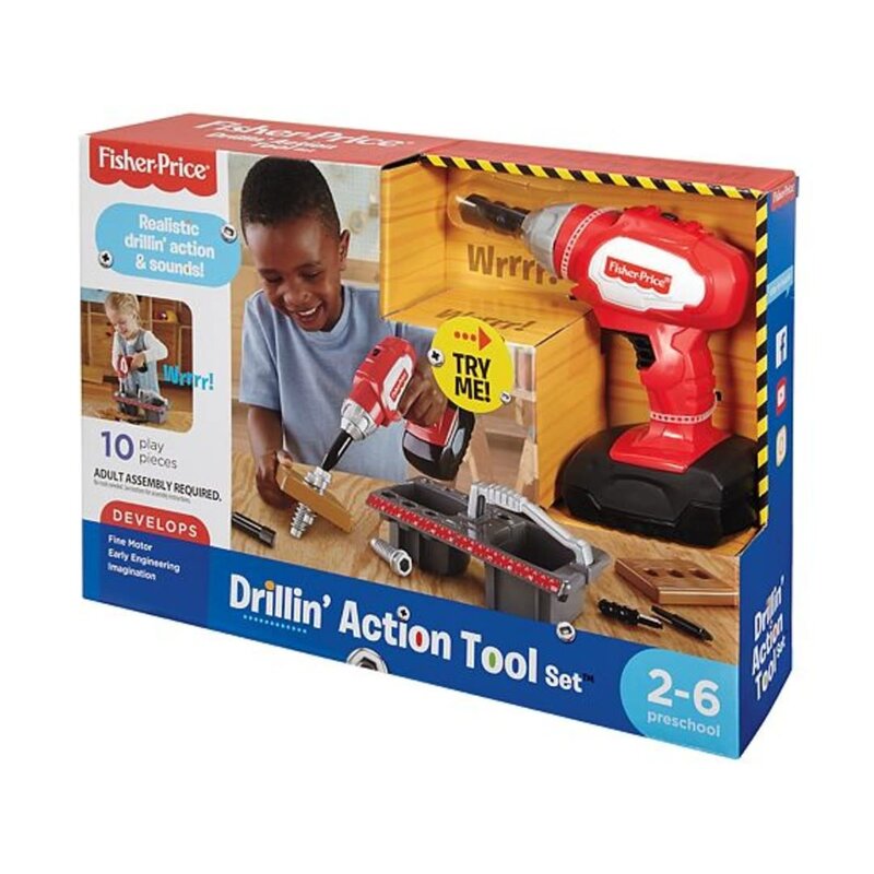 Fisher Price Fisher Price Drillin' Action Tool Set