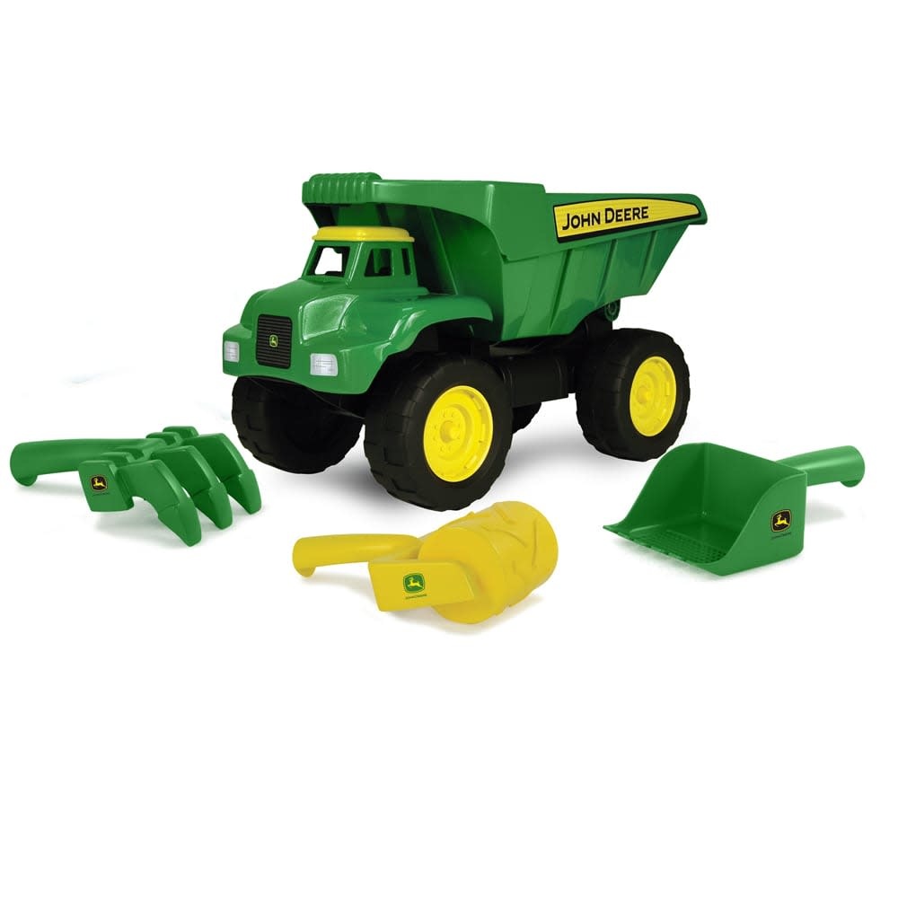 John Deere John Deere 15 Inch Big Scoop Dump Truck With Sand Tools