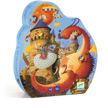 DJECO Vaillant And The Dragon - 54pcs