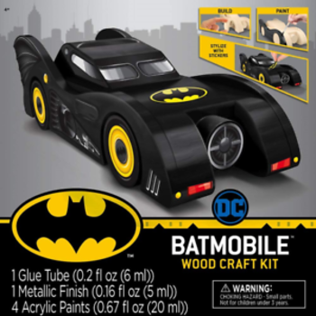 MasterPieces Batman - Batmobile Wood Craft Kit