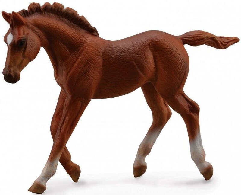 CollectA xChestnut Thoroughbred Foal - Walking