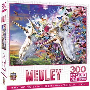 MasterPieces Medley - Unicorns & Butterflies 300pc EzGrip Puzzle