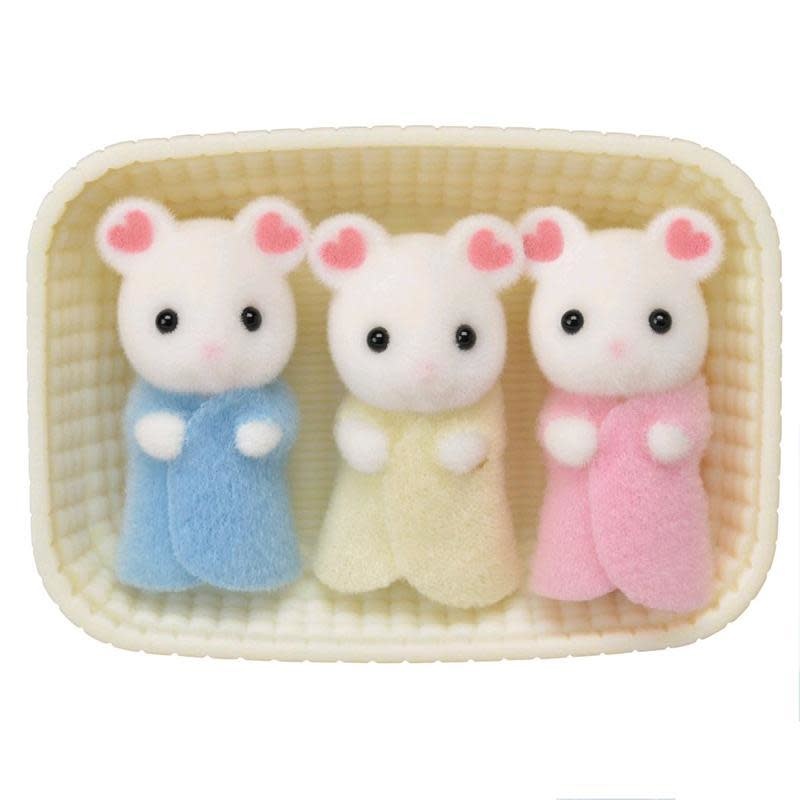 Calico Critters Marshmallow Mouse Triplets