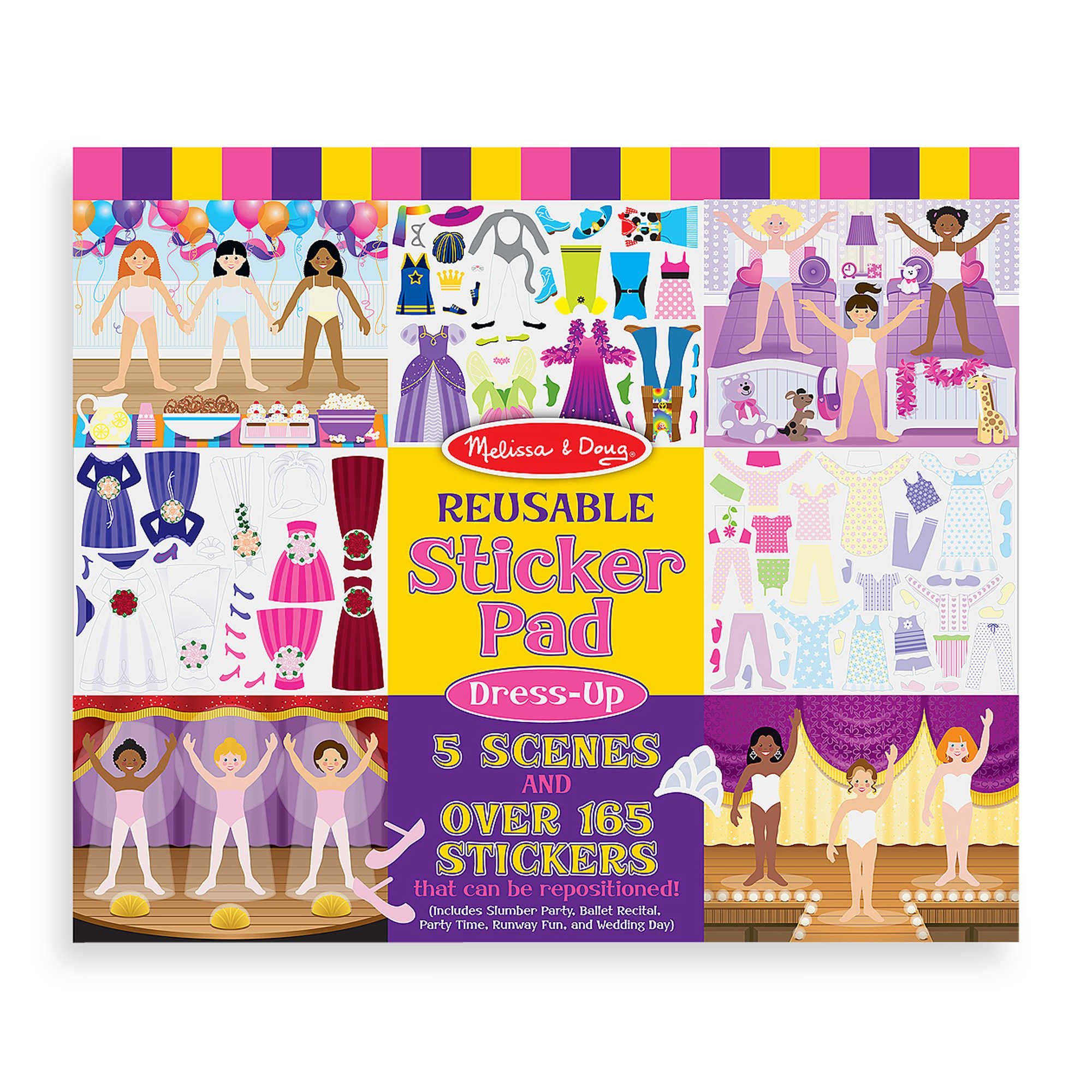 Melissa & Doug Reusable Sticker Pad - Dress-Up