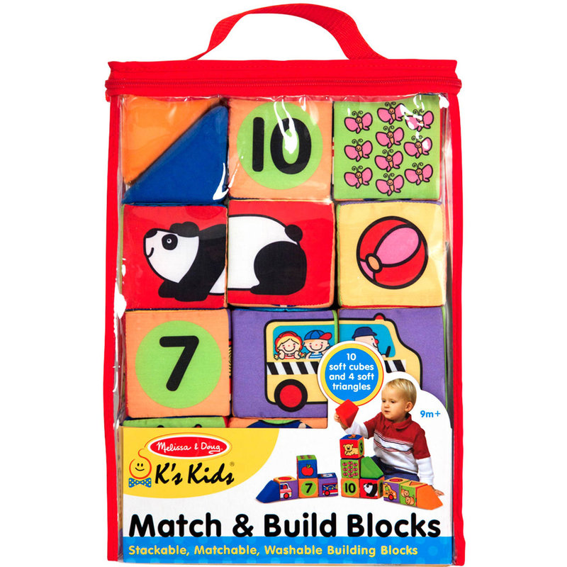 Melissa & Doug Match & Build Blocks