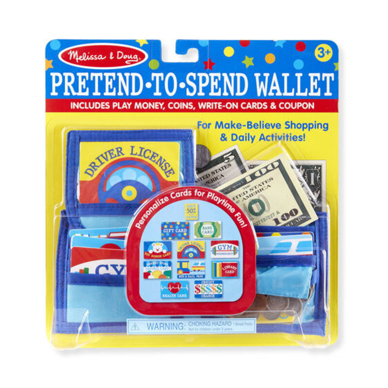 Melissa & Doug Pretend-to-Spend Wallet