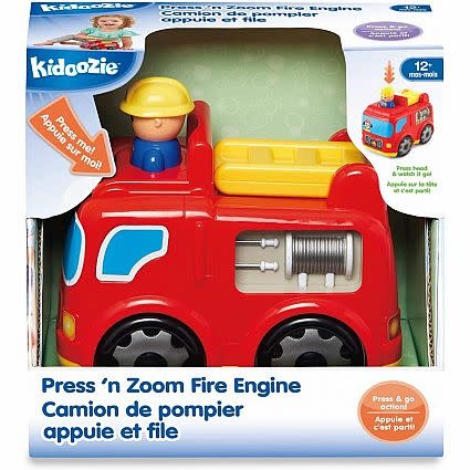 Kidoozie Press 'n Zoom Fire Engine