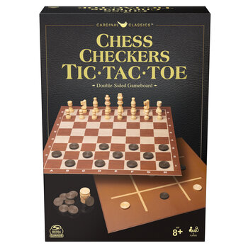 Spin Master Traditions Chess Checkers and Tic Tac Toe