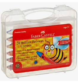 Faber-Castell 24 ct Jumbo Beeswax Crayons in Storage Case