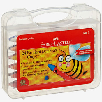 Faber-Castell 24ct Brilliant Beeswax Crayons in Storage Case