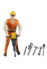Bruder Construction worker with accessories