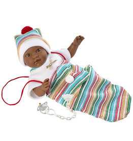 Llorens Morgan 11" Soft Body Crying Baby Doll (fabric/colors may vary)