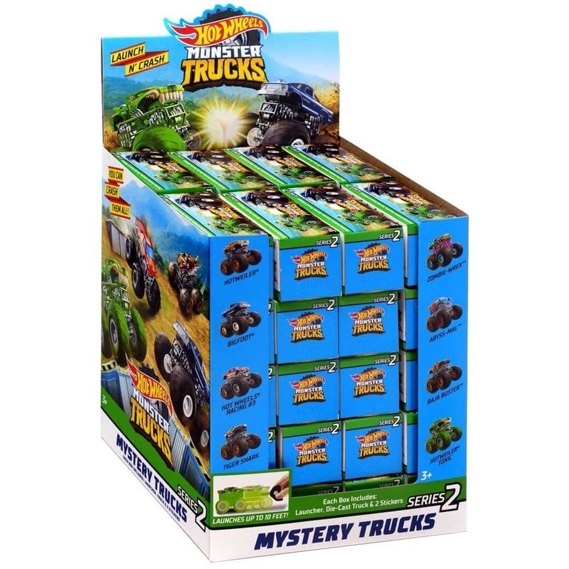 Hot Wheels - Hot Wheels, Monster Trucks - Mystery Truck, 2, Shop