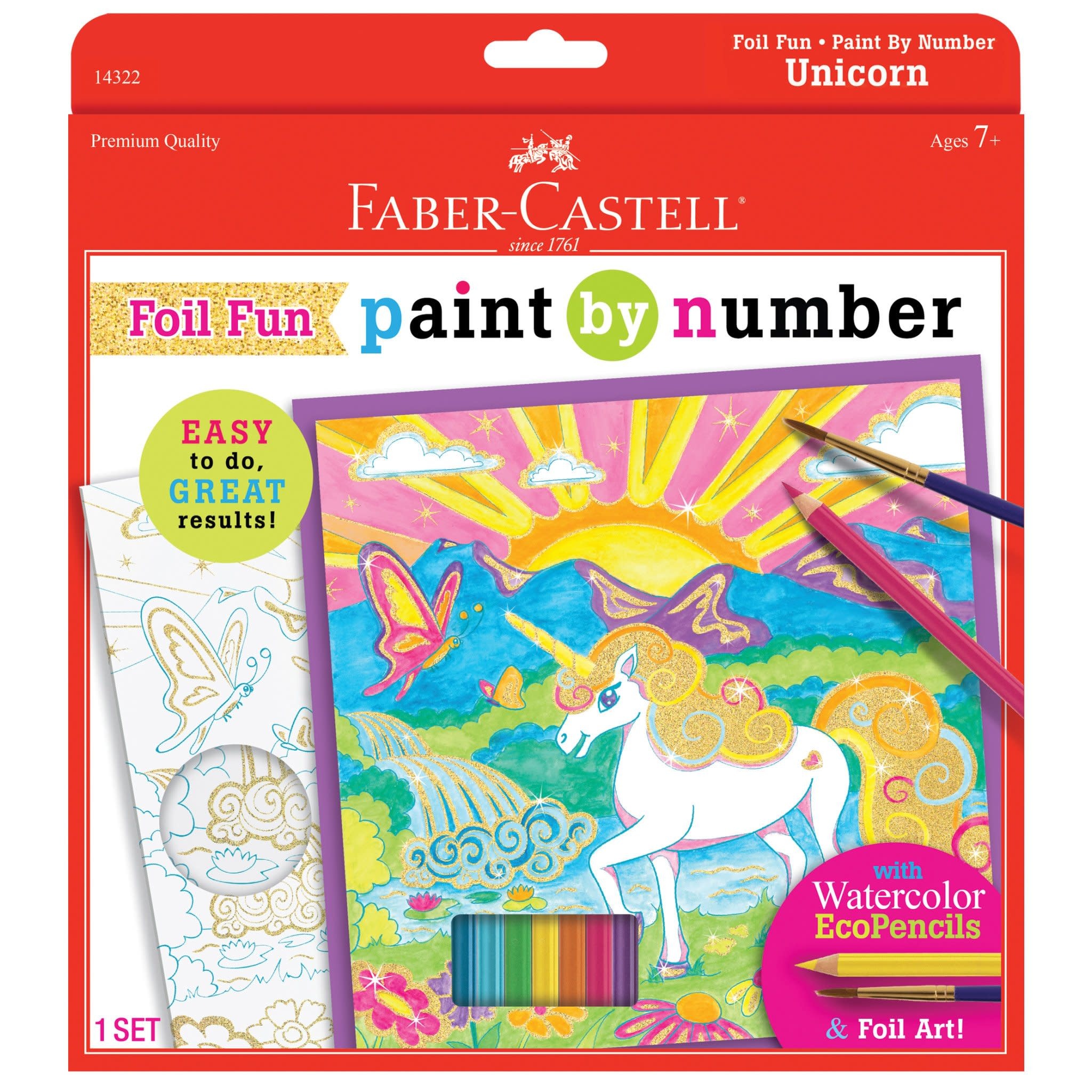 Faber-Castell Paint By Number Unicorn Foil Fun
