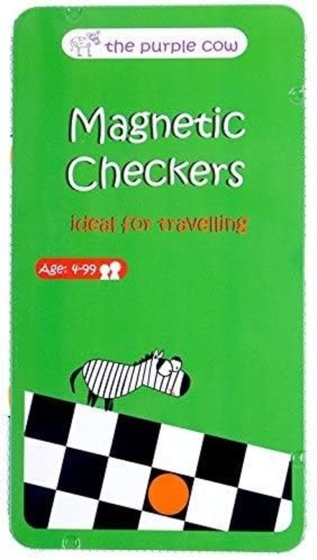 Purple Cow Checkers  (Magnetic Travel)