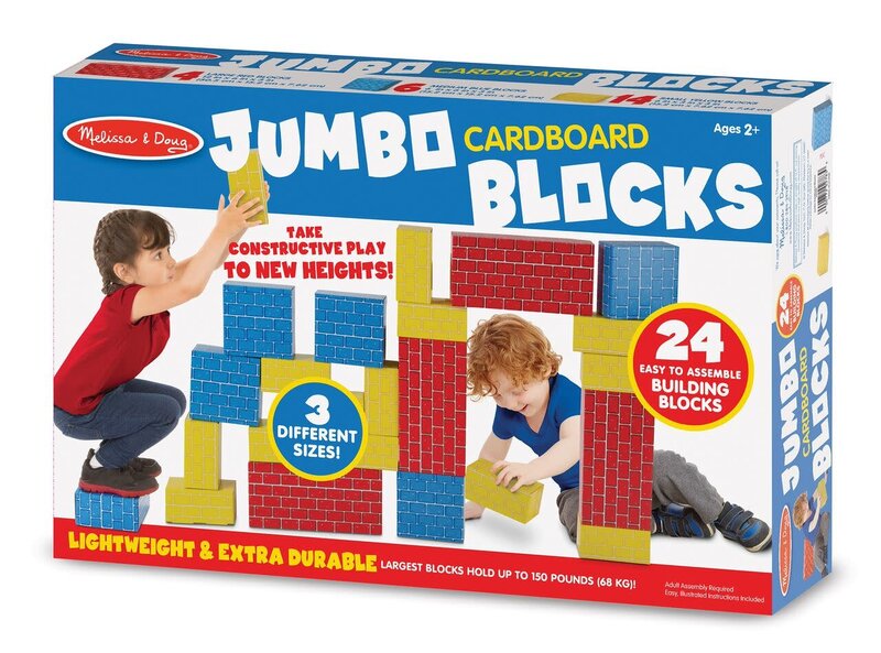 Melissa & Doug Jumbo Cardboard Blocks (24 pc)