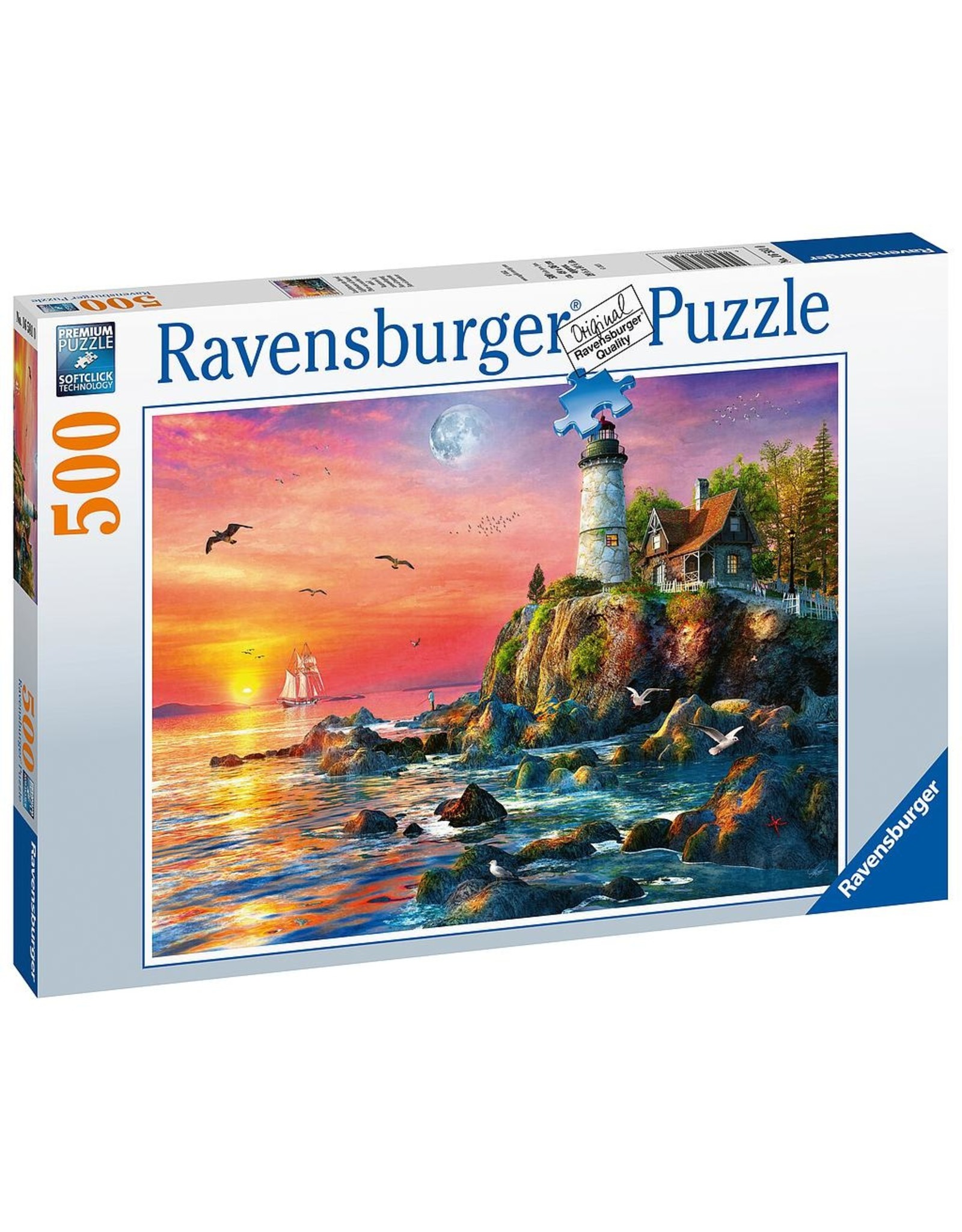 Ravensburger Lighthouse at Sunset (500 pc)