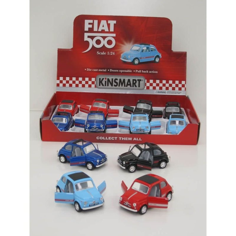 The Toy Network Die Cast Pullback Fiat 500