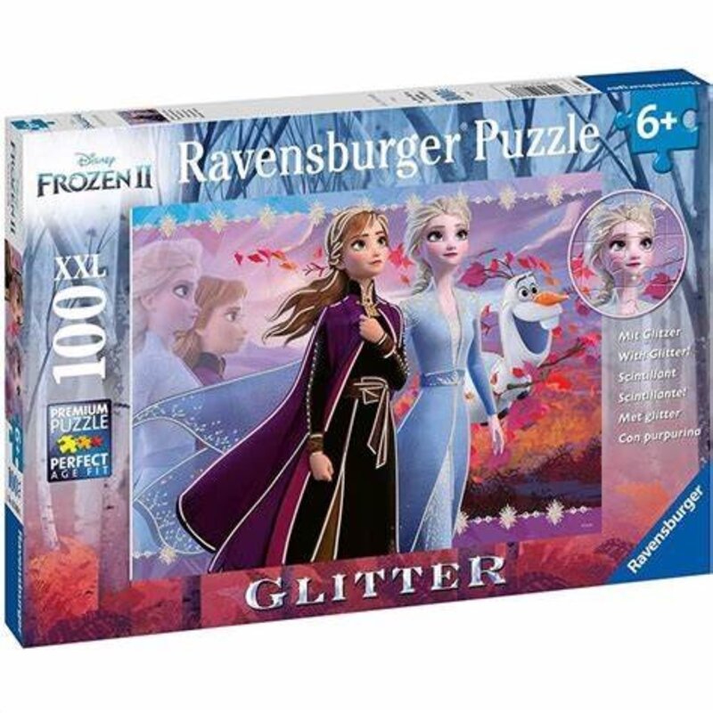 Ravensburger Frozen Strong Sisters 100 pc Glitter Puzzle