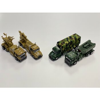 The Toy Network 6" Diecast Pull Back Military Vehicles