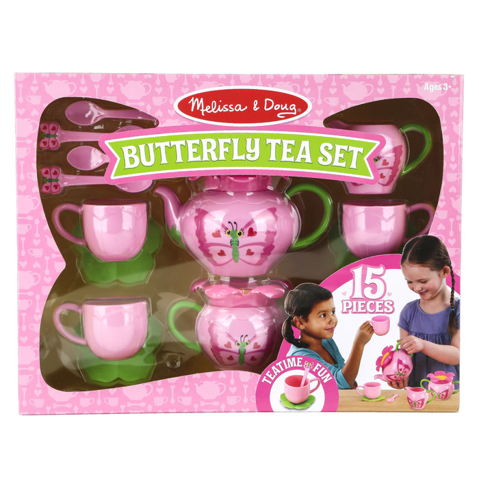 Melissa & Doug Bella Butterfly Tea Set