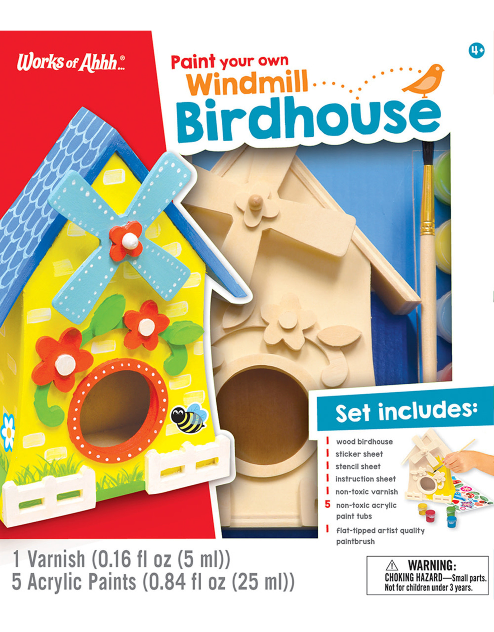 MasterPieces Classic Wood Paint Kit - Windmill Birdhouse