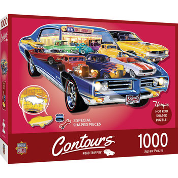 MasterPieces Countours - Hot Rod 1000pc Shaped Puzzle