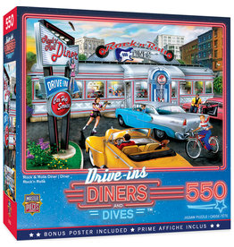 MasterPieces Drive-Ins, Diners and Dives - Rock & Rolla Diner 550pc Puzzle