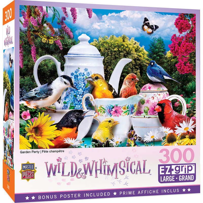 MasterPieces Wild & Whimsical - Garden Party 300pc EzGrip Puzzle