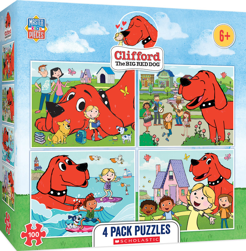 MasterPieces Clifford - 4-pack 48 piece Puzzles