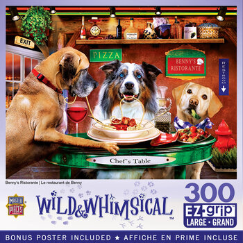 MasterPieces Wild & Whimsical - Benny's Ristorante 300pc EzGrip Puzzle