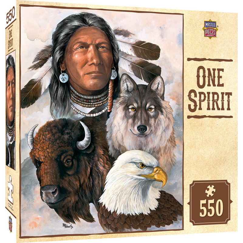 MasterPieces Tribal Spirit - One Spirit 550pc Puzzle