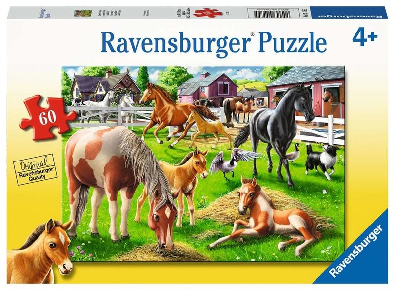 Ravensburger Happy Horses 60 pc Puzzle