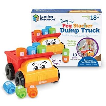 Learning Resources Tony the Peg Stacker Dump Truck