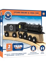 MasterPieces Lionel - Collector's Steam Engine & Coal Car Wood Toy Train Set