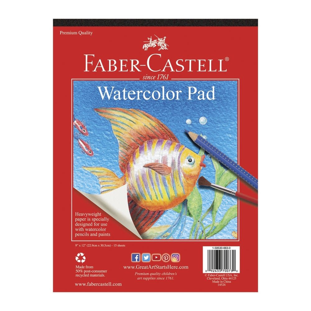 Faber-Castell Watercolor Pad 9" x 12"