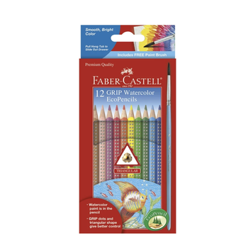 Faber-Castell 12 ct Grip Watercolor EcoPencils