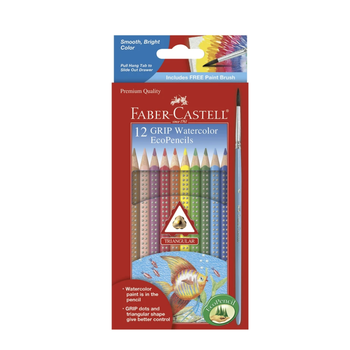 Faber-Castell 12ct Grip Watercolor EcoPencils
