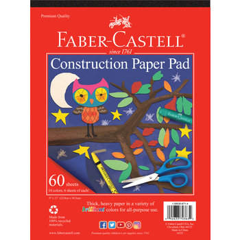 Faber-Castell Construction Paper Pad 9" x 12