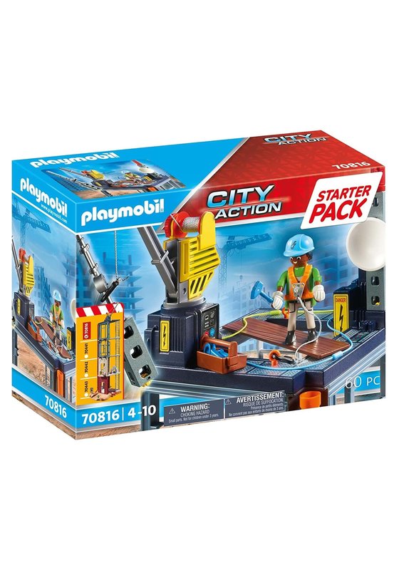 PLAYMOBIL x Starter Pack Construction Site