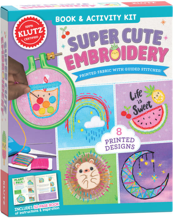KLUTZ Klutz: SUPER CUTE EMBROIDERY