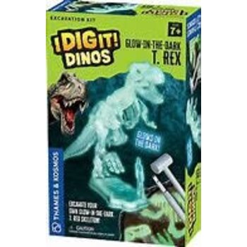 Thames and Kosmos I Dig It! Dinos - Glow-in-the-Dark T. Rex Excavation Kit