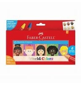 Faber-Castell World Colors - 15ct Beeswax Crayons