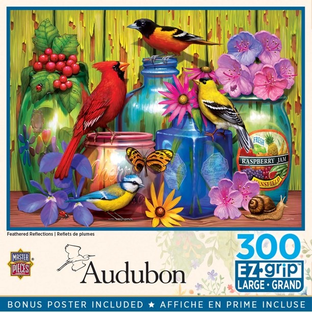 MasterPieces Audubon - Feathered Reflections 300pc EzGrip Puzzle