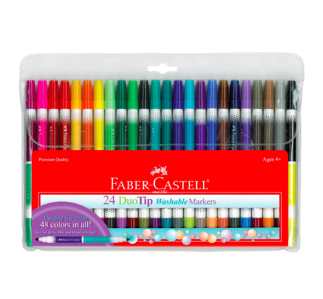 Faber-Castell 24ct DuoTip Washable Markers